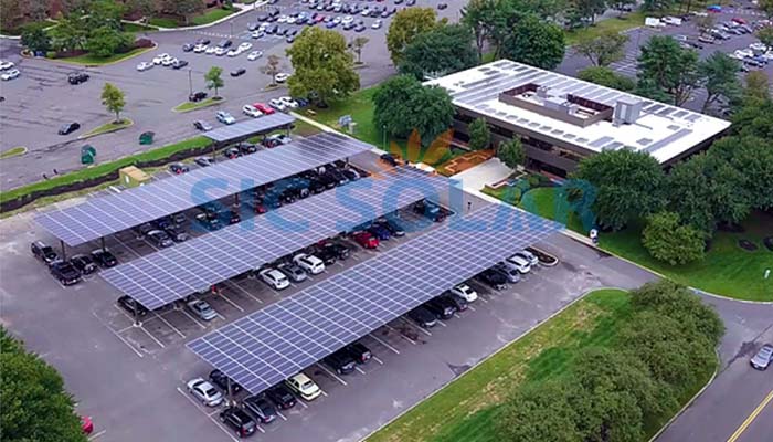 Solar carport frames