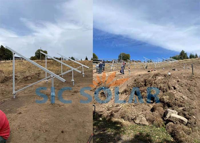 N type ground mounting structure