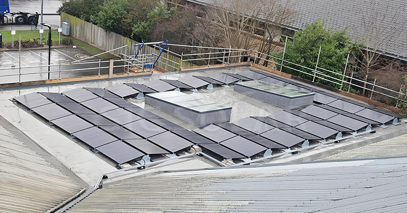 Flat Roof Ballast Solar Panel Mounting
