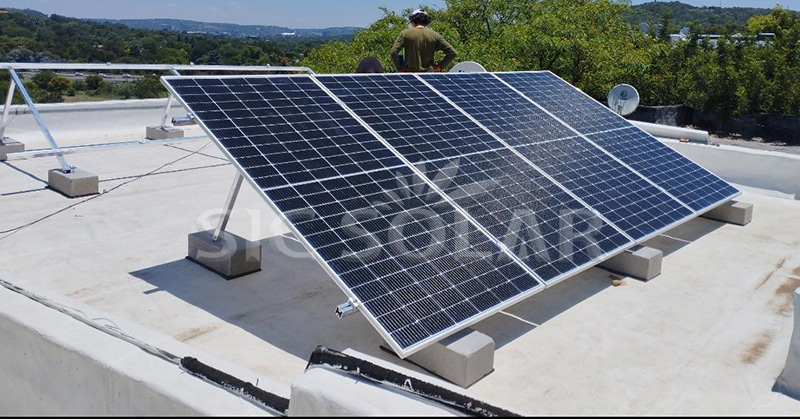 flat roof solar racking