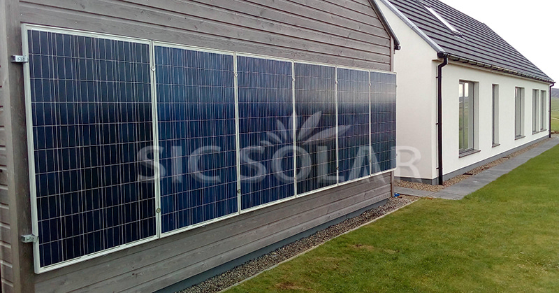 mounting solar panels on wall