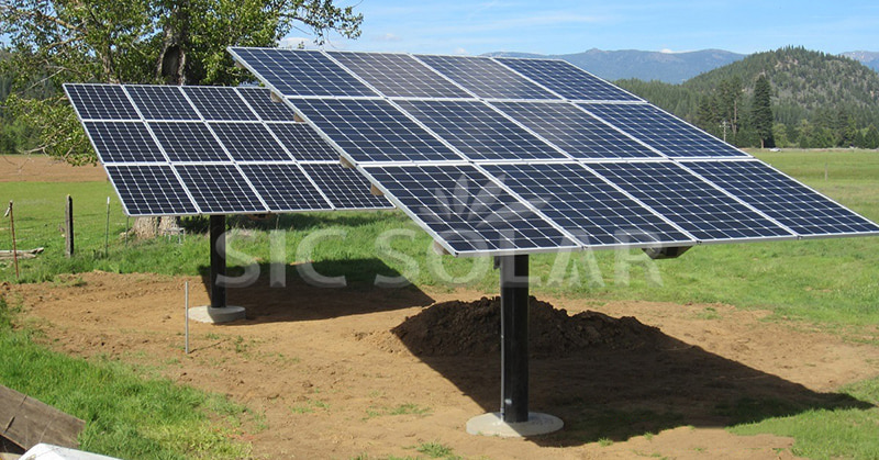 solar panel mounting pole