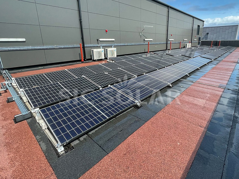 flat roof solar panel mounting
