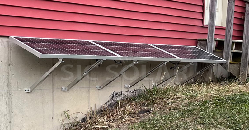 solar panel wall mounting