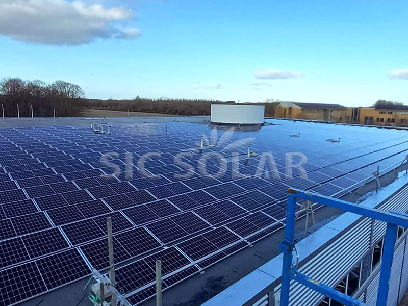 flat roof solar mounting