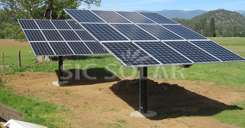 ground mounted solar installation