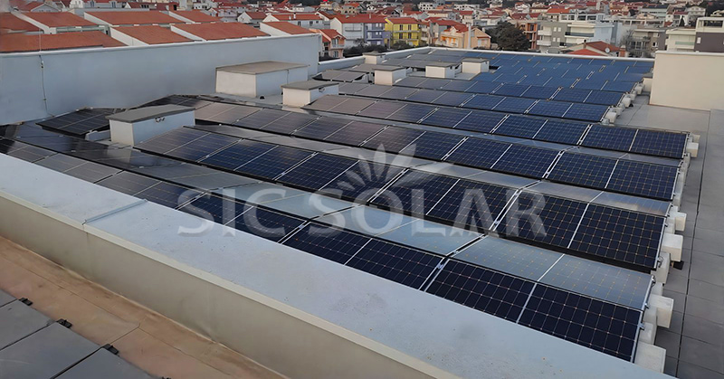 installing solar panels on flat roof installing solar panels on flat roof