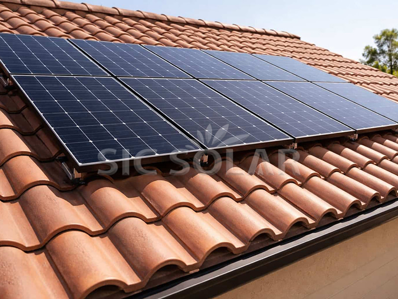 mounting solar panels on tile roof