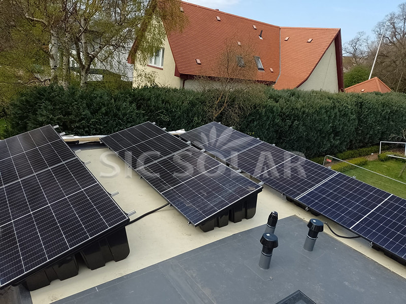 install solar panels on flat roof