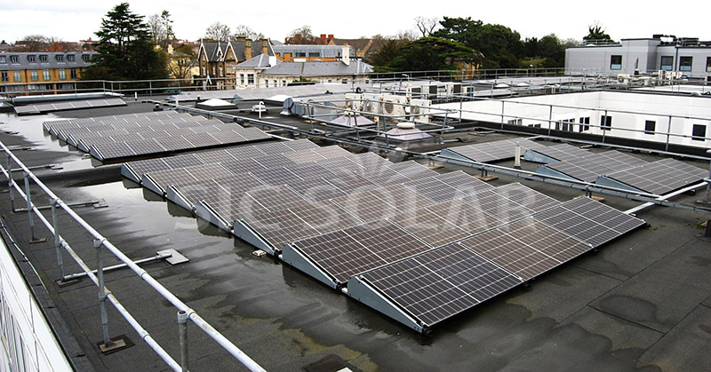 solar flat roof mounting systems