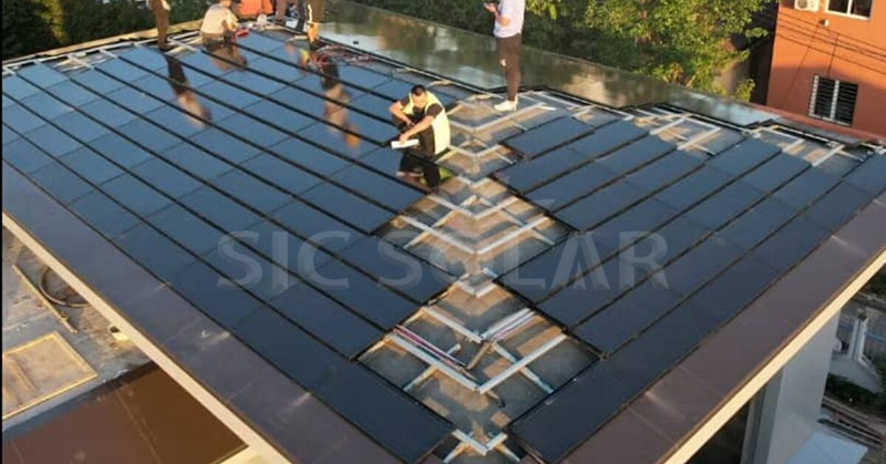 bipv waterproof solar carport structure bipv waterproof solar carport structure
