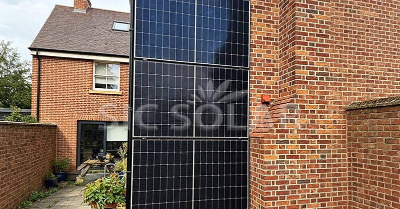 wall mounted solar panels