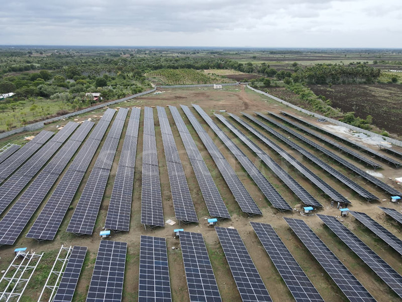 ground mount solar panel installation