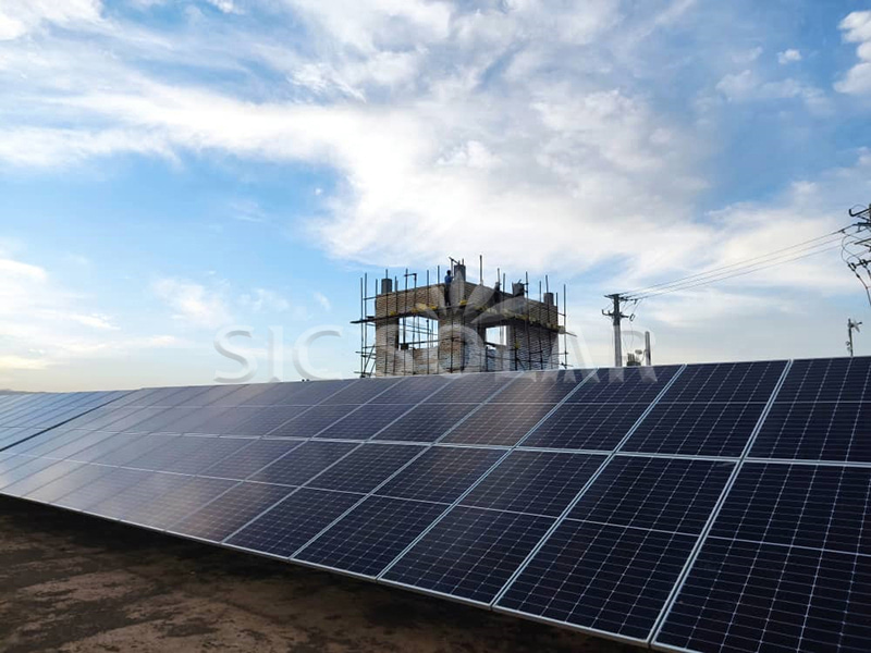 Suporte de solo em aço carbono de 7 MW no Irã