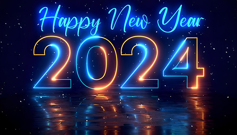 Anúncio do feriado de Ano Novo