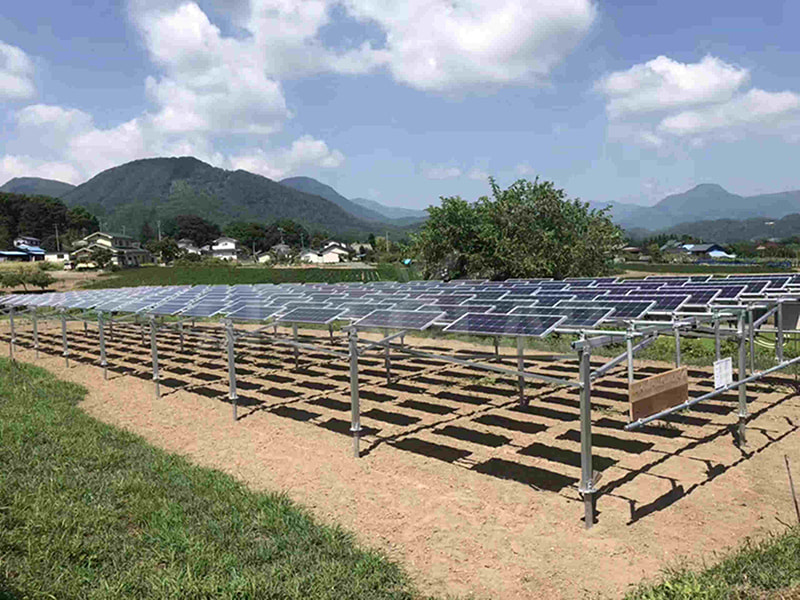 Sistema de montagem solar fotovoltaica agrícola de 80 kW no Chile