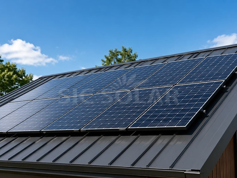 Solução de montagem solar de 10 kW para telhado metálico nos EUA