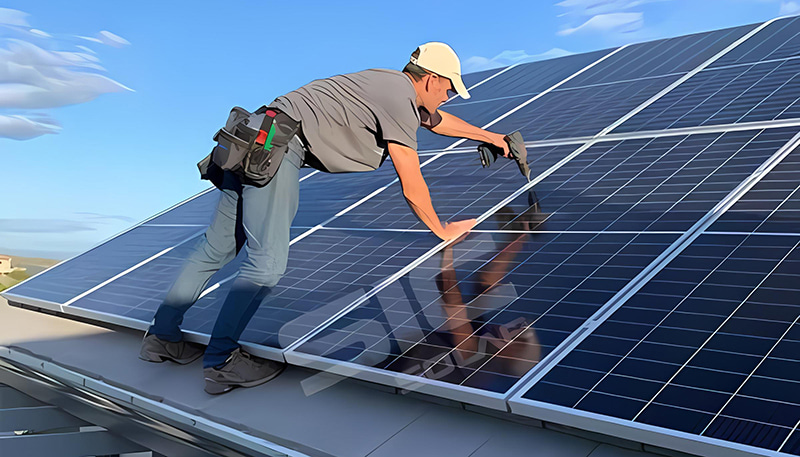 Novo projeto de telhado asfáltico de 30 kW da SIC localizado na África do Sul.