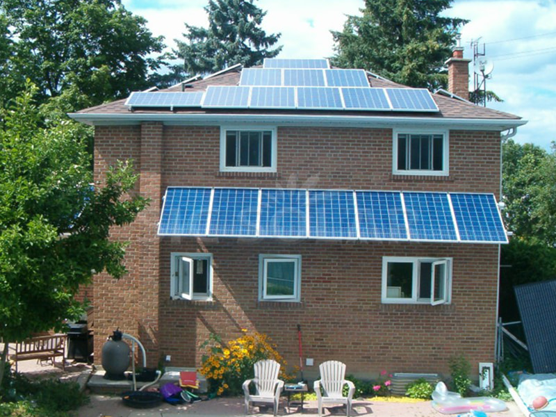 Sistemas de painéis solares de parede para residências com 3,5 kW na Itália