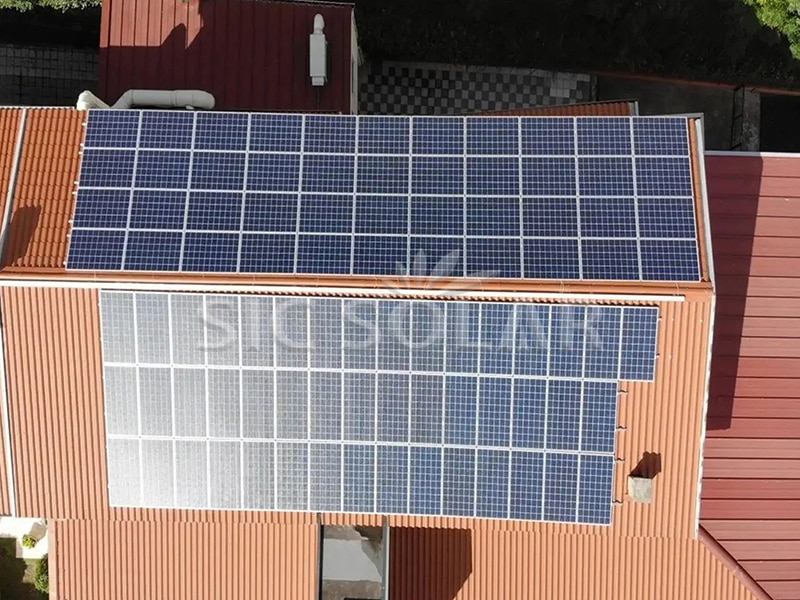 100KW Solar Mounting On Metal Roof In U.K.
