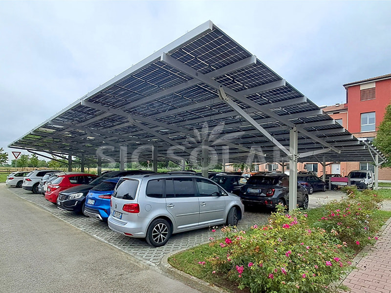 Sistema de montagem solar de 100 kW para garagem de aço na Finlândia