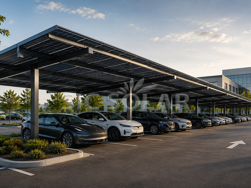 200KW Solar Carport Racking System In USA