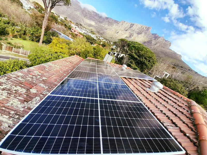 Suportes solares de 20 kW para telhados de telha cerâmica nos EUA