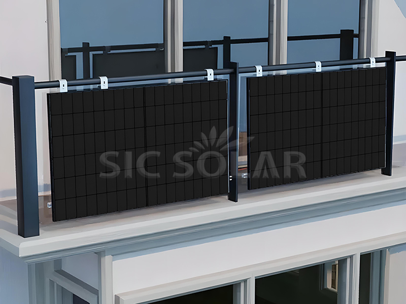 Sistemas de montagem de painéis solares de 1 kW para varandas residenciais na Alemanha