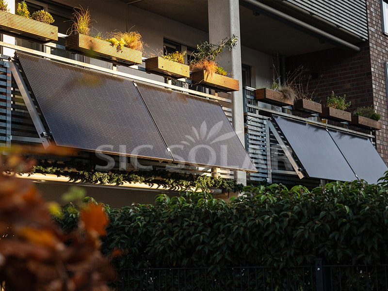 Sistema solar de varanda ajustável de 10 kW na Alemanha