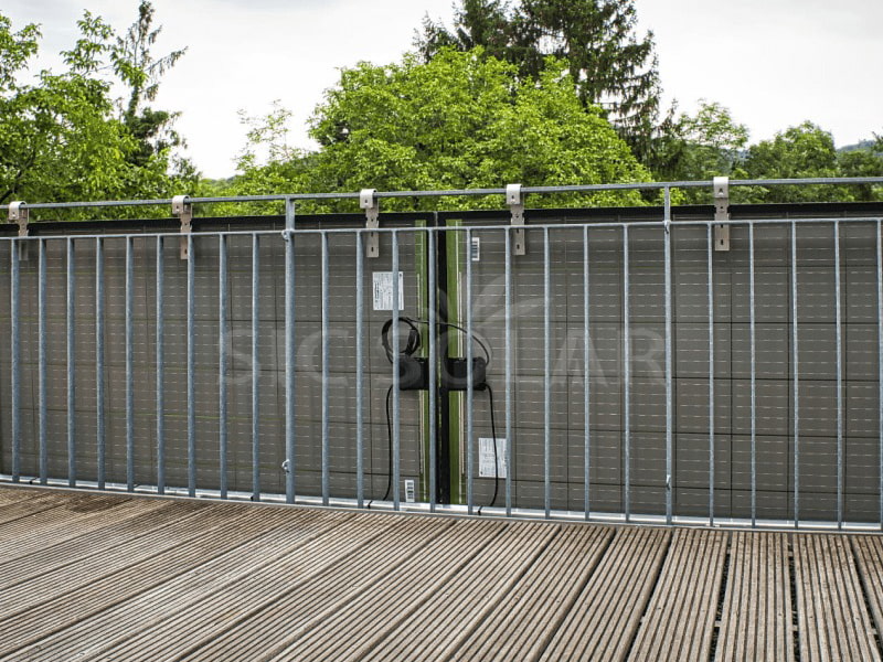 Sistema de suporte para varanda pequena de apartamento urbano de 10 kW em Roma