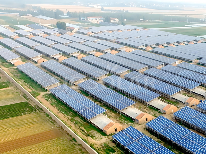 Sistema de montagem solar de 15 MW para agrivoltaica na China