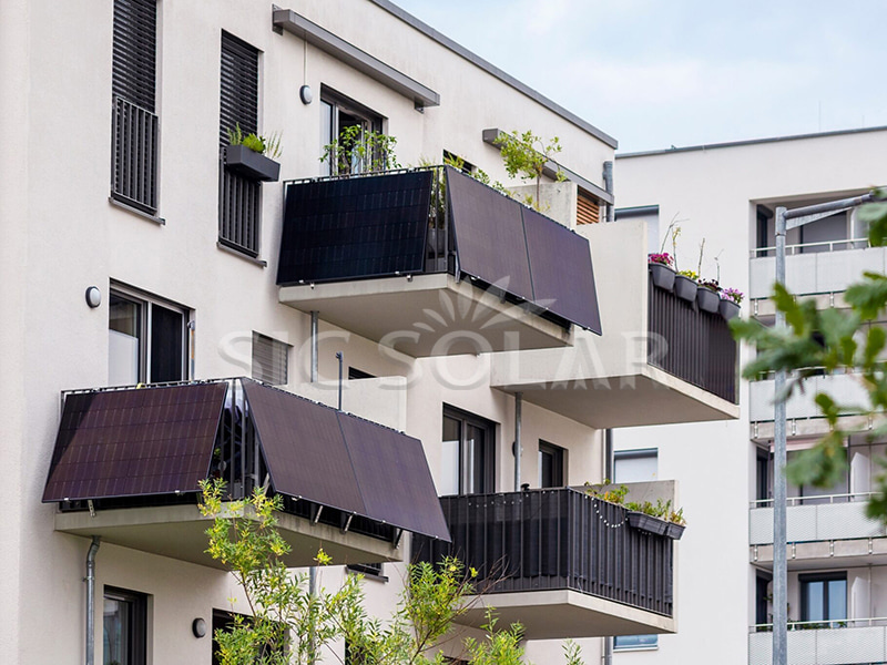 Suporte de parede ajustável para energia solar de 3 kW para varanda nos EUA