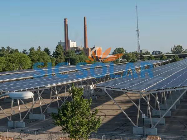 Sistema de montagem de garagem solar de 2 MW na Hungria | Sic-solar.com